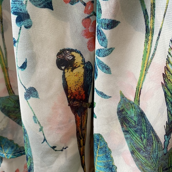 Excellent condition tropical bird print dress - Picture 2 of 5